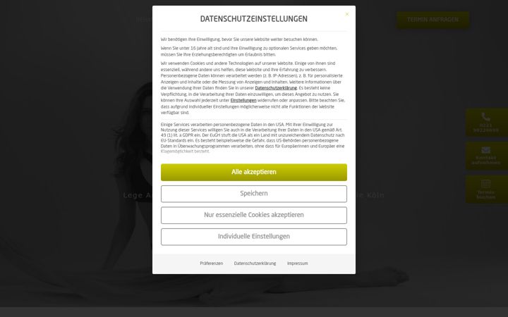 Screenshot of legeartis-praxis.de