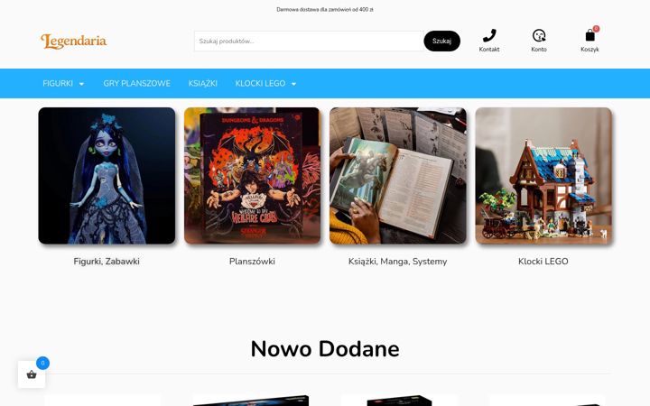 Screenshot of legendaria.pl