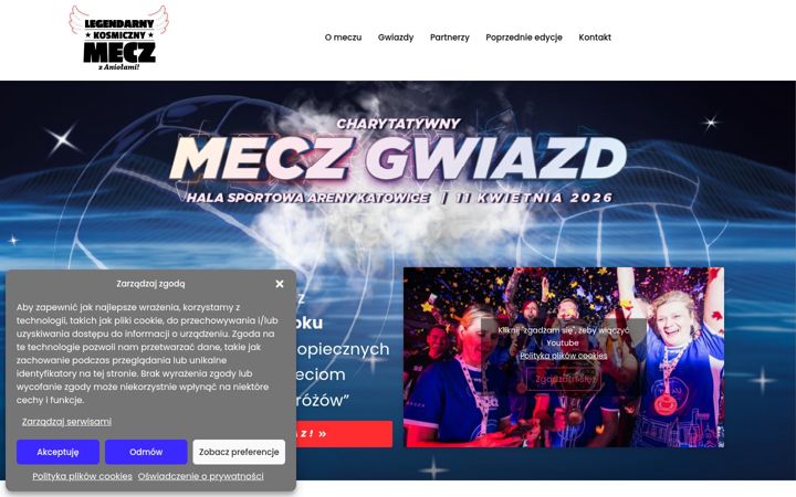 Screenshot of legendarnykosmicznymecz.pl