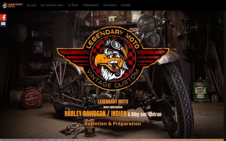 Screenshot of legendarymoto.fr