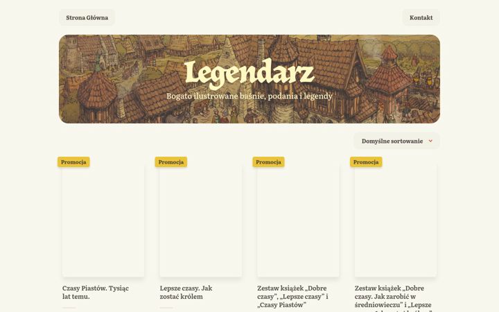 Screenshot of legendarz.pl
