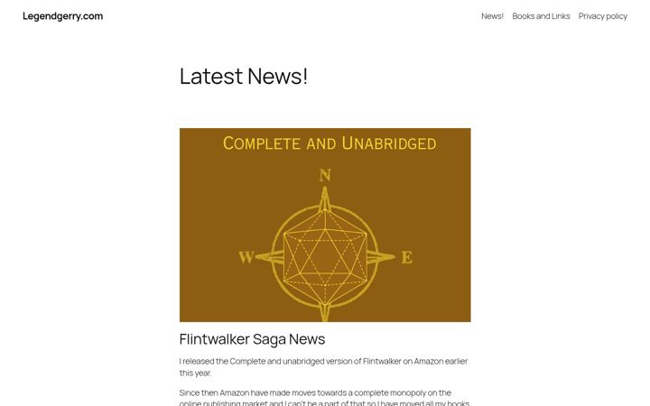 Screenshot of legendgerry.com