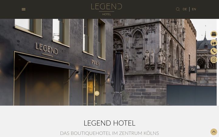 Screenshot of legendhotel.de
