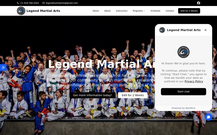 Screenshot of legendma.com