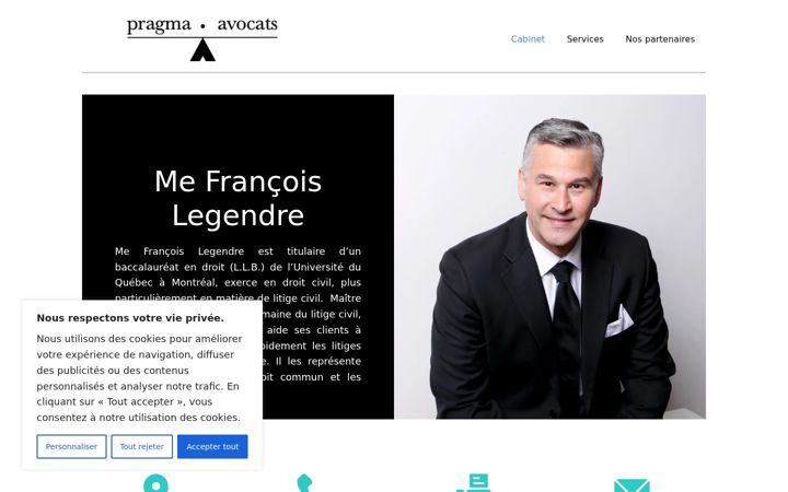 Screenshot of legendreavocat.ca