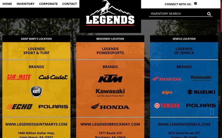 Screenshot of legendscycles.com