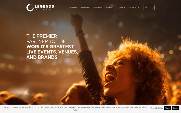 Screenshot of legendsglobal.com