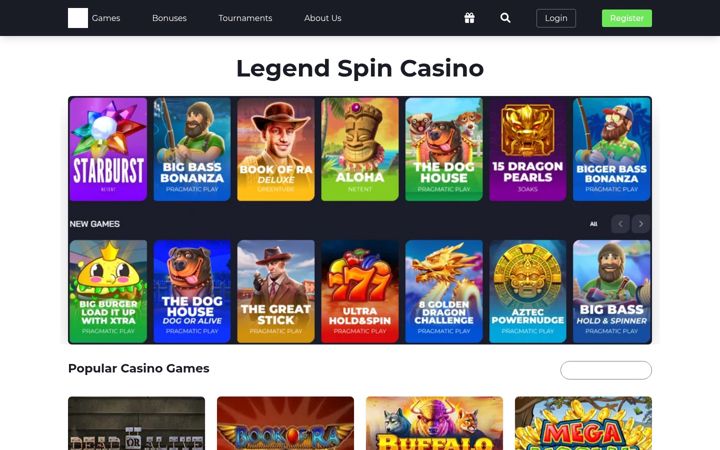 Képernyőkép: legendspinonline-casino.com