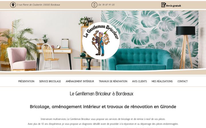 Screenshot of legentlemanbricoleur33.fr