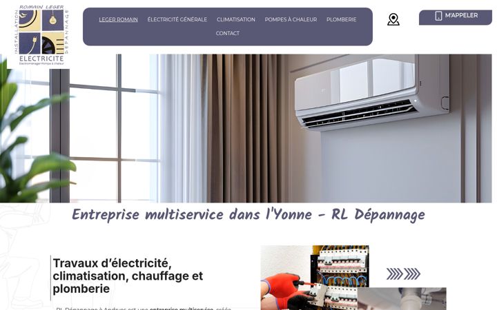 Screenshot of leger-romain.fr