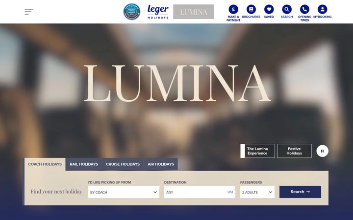 Screenshot of leger.co.uk