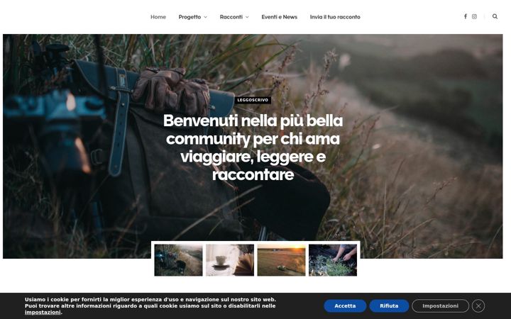 Screenshot of leggoscrivo.com