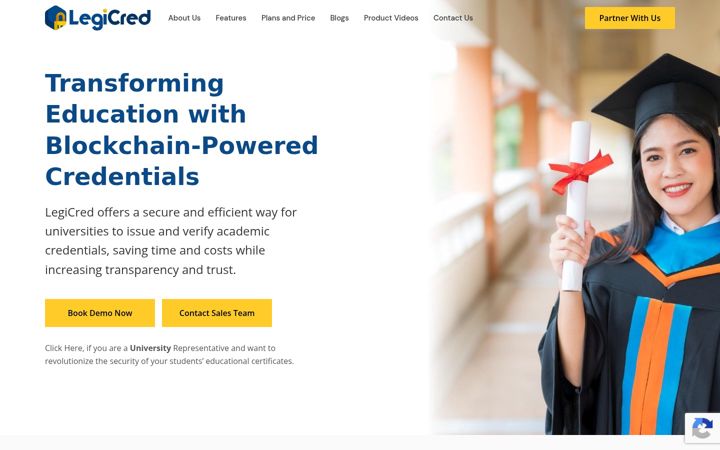 Screenshot of legicred.com