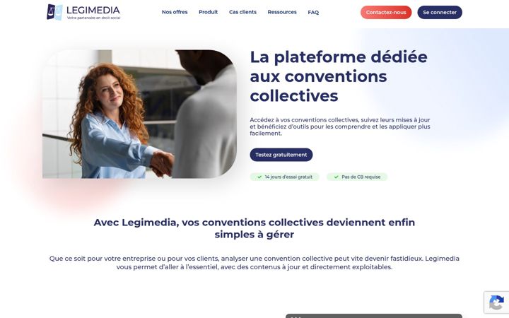 Screenshot of legimedia.fr