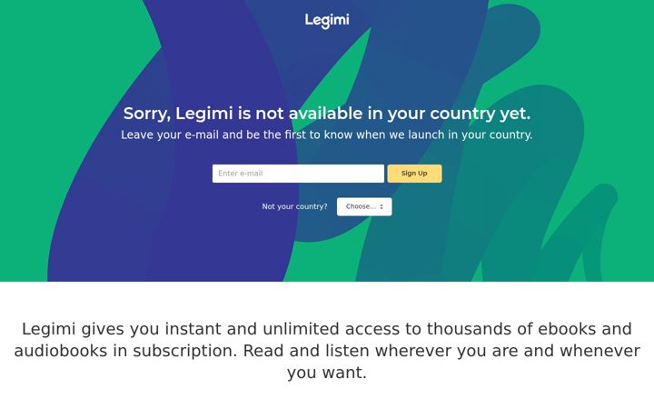 Screenshot of legimi.com