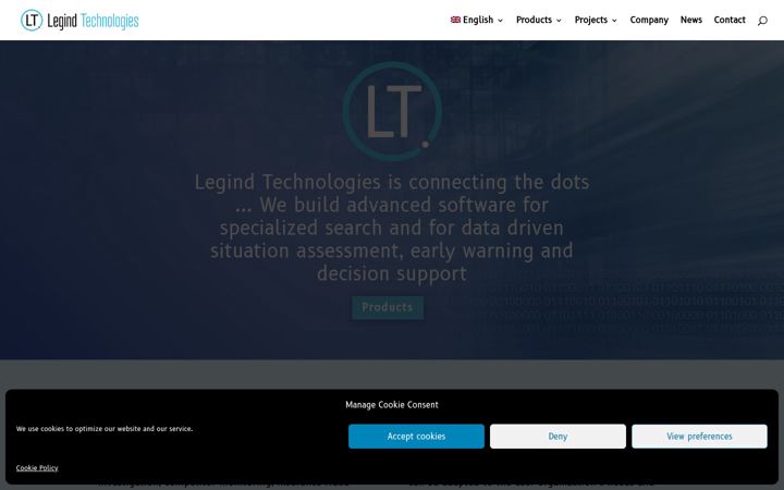 Screenshot of legind.com
