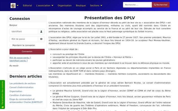 Screenshot of legion-honneur-dplv.fr