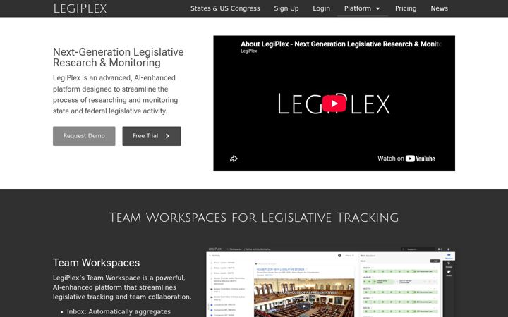 Captura de pantalla de legiplex.com