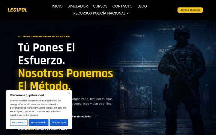 Screenshot of legipol.es