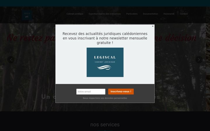 Screenshot of legiscal.com