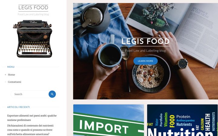 Screenshot of legisfood.it