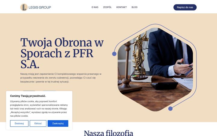 Screenshot of legisgroup.pl