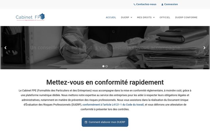 Screenshot of legislations.fr