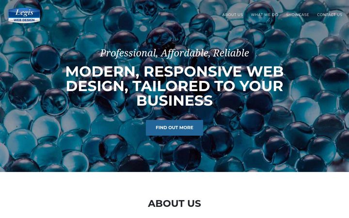 Screenshot of legiswebdesign.co.uk
