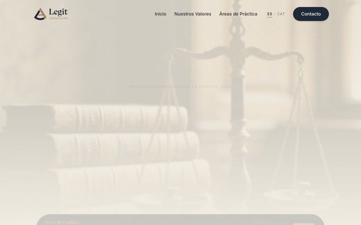 Screenshot of legitabogados.com