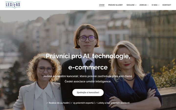 Screenshot of legitas.cz