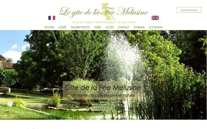 Screenshot of legitedelafeemelusine.com