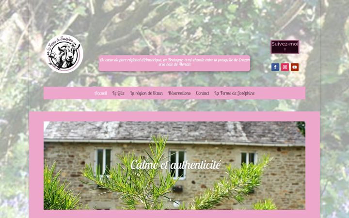Screenshot of legitedelafermedejosephine.com
