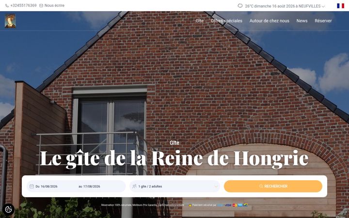 Screenshot of legitedelareinedehongrie.com