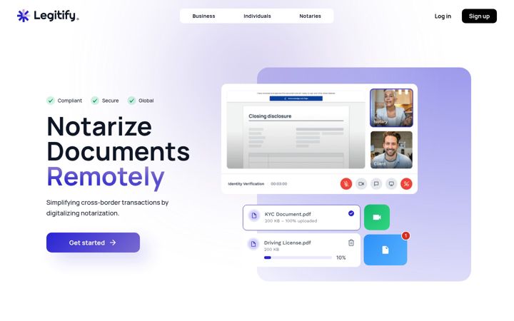 Screenshot of legitify.eu
