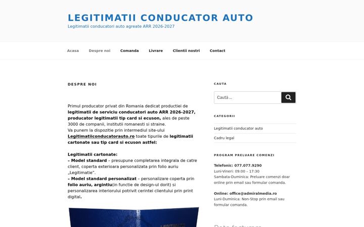 Screenshot of legitimatiiconducatorauto.ro