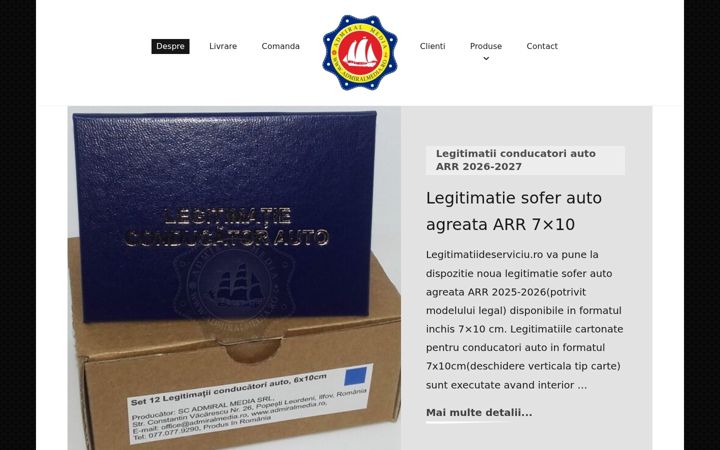 Screenshot of legitimatiideserviciu.ro