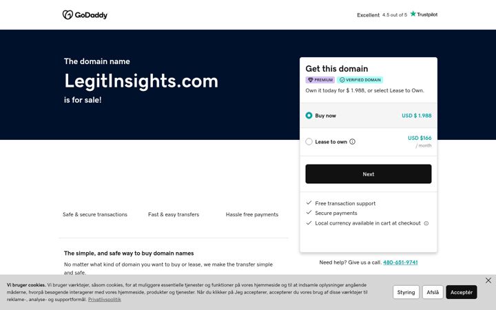Screenshot of legitinsights.com
