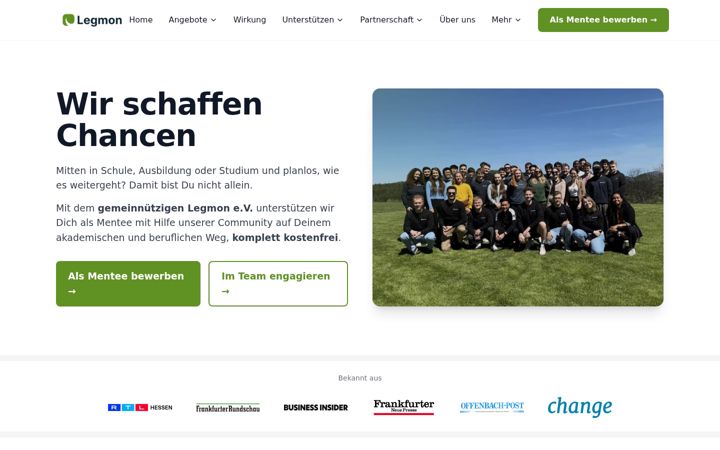 Screenshot of legmon.com