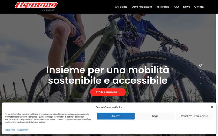 Screenshot of legnano-ebike.com