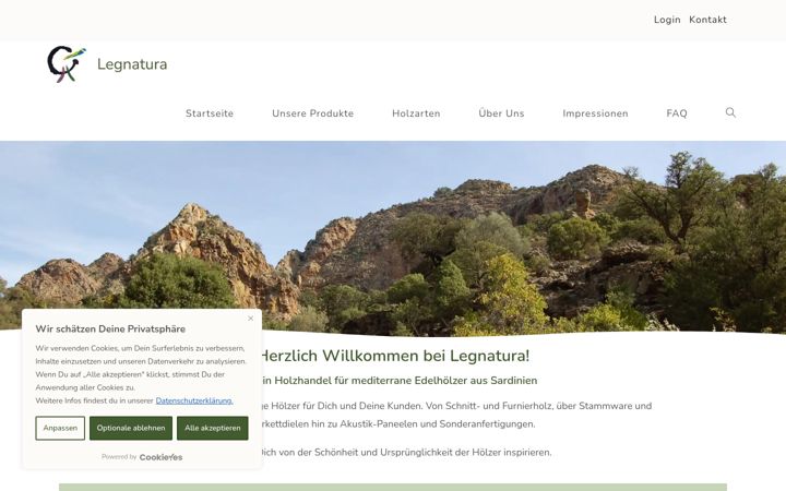 Screenshot of legnatura.de