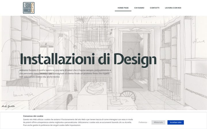 Screenshot of legnoearredo.com