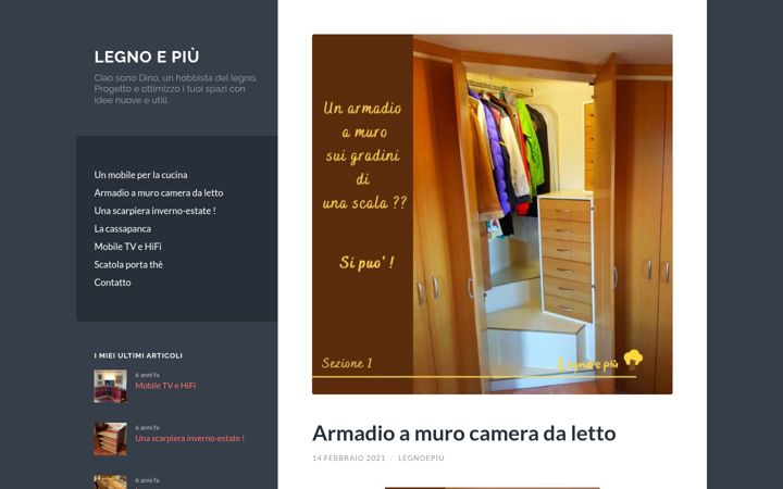 Screenshot of legnoepiu.altervista.org