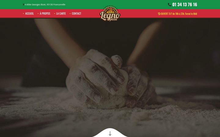 Screenshot of legnopizza.com