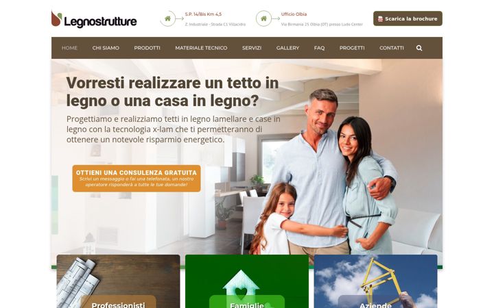 Screenshot of legnostrutture.com