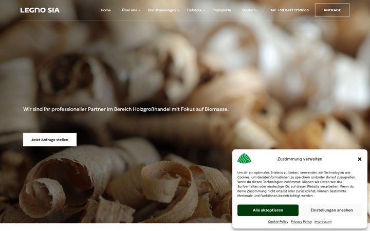 Screenshot of legnosud.it