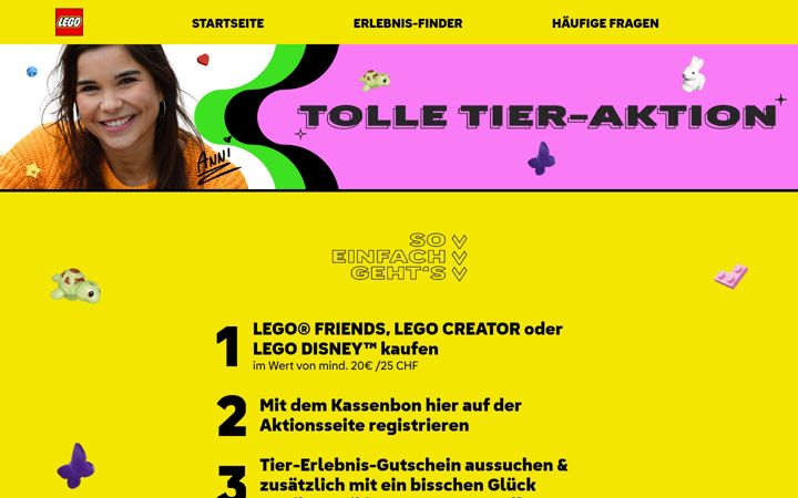 Screenshot of lego-erlebnisaktion.com