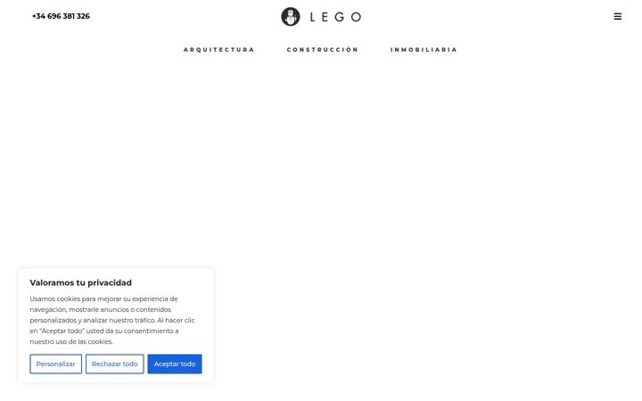 Screenshot of legoarquitecturainmobiliaria.com