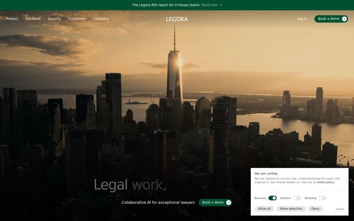 Screenshot of legoraai.com