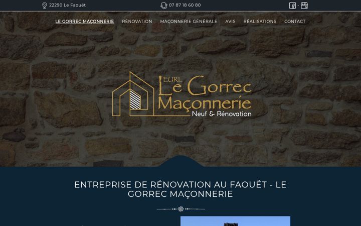 Screenshot of legorrecmaconnerie.fr