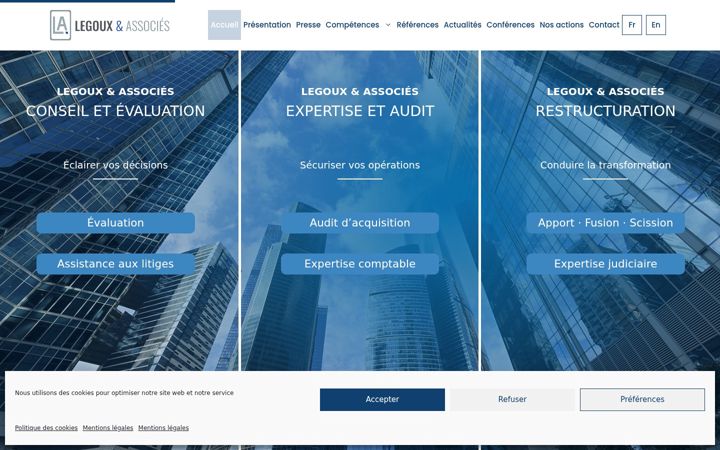 Screenshot of legoux-associes.com